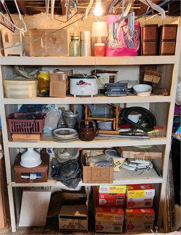 Basement shelf cleanout