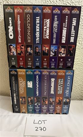 007 VHS Tape Movie Box Sets