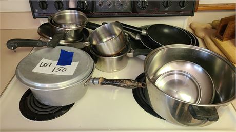 Mixed Pots & Pans: Pampered Chef / Flint / Revereware & More