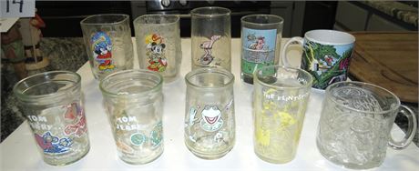 Assorted Cartoon Glassware