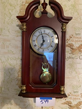 Strausbourg Manor Quartz Wall Clock Westminster Chiming