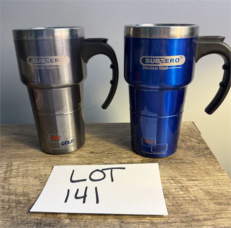 Subzero Stainless Steel Travel Cups