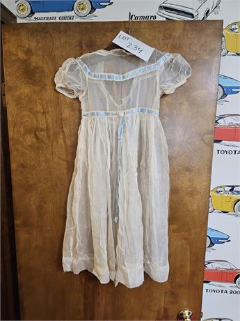 Vintage Child's Satin/Ribbon Dress