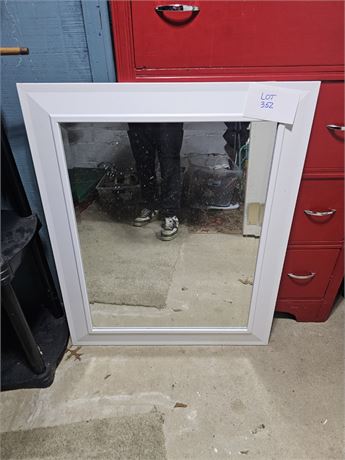 White Frame Wall Mirror