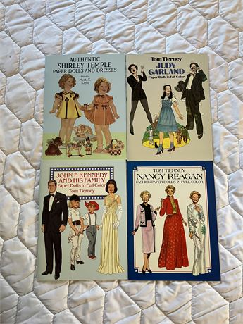 Uncut Paper Doll Books - JFK, Judy Garland and More