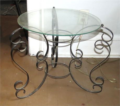 Small Glass Top Table
