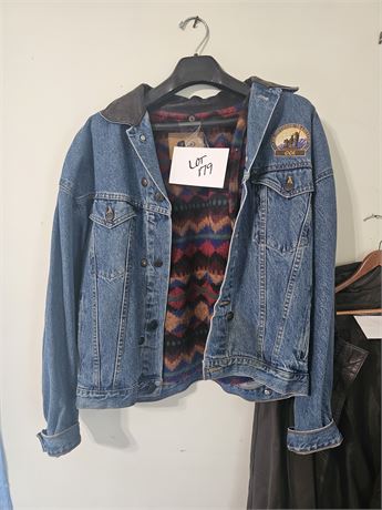 ID Lined Jean Coat SZ XL