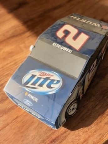 Miller Lite NASCAR Brad Keselowski Large 3D Cardboard Car