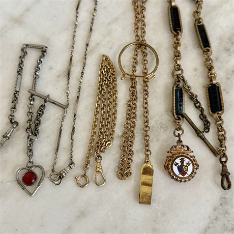 Collection of Vintage and Antique Pocket Watch Fobs