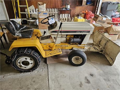 Cub Cadet 128 Riding Mower with Plow