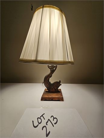 Dolphin Copper Lamp