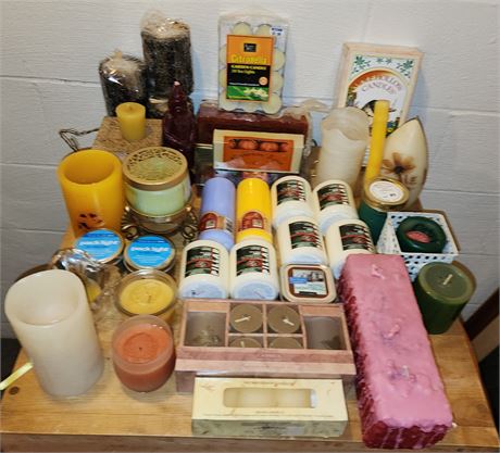 Large Lot of  Assorted Candles