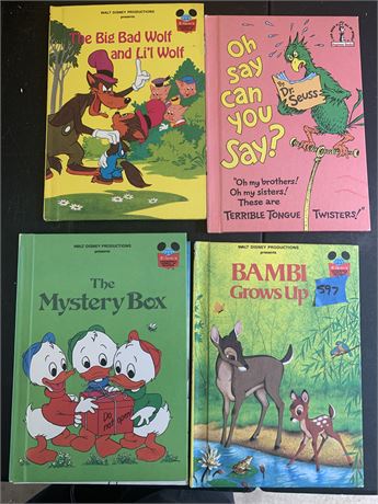 Disney and Dr Seuss Books Lot Of 5 Bambi The Mystery Box