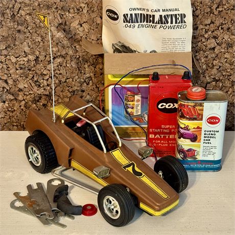 Vintage Cox Sandblaster Engine Powered Model Car