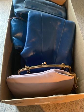 Genuine Cowhide Purse/Handbag Lot - 1 Box