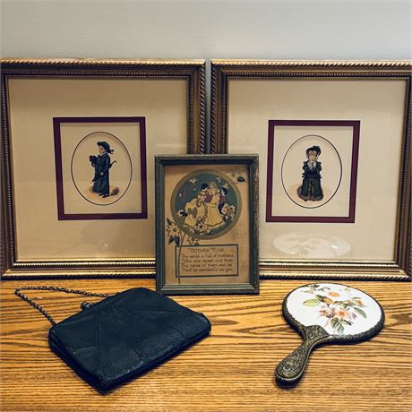 Framed Fashion Plate Art Prints and Antique Collectibles
