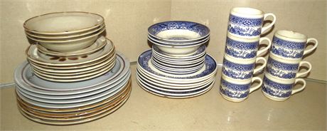 Willow Ware dishes, Stoneware Dishes, Epoch Dishes