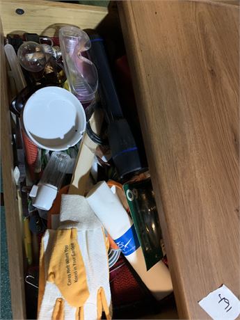 Drawer Cleanout - Work Gloves - Flashlight - Goggles & More