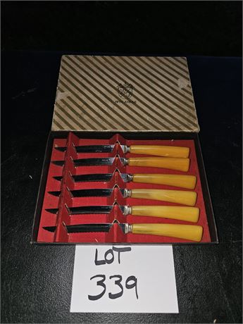 Bakelite Handled Steak Knives