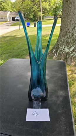 Vintage Viking Blue Stretch Vase