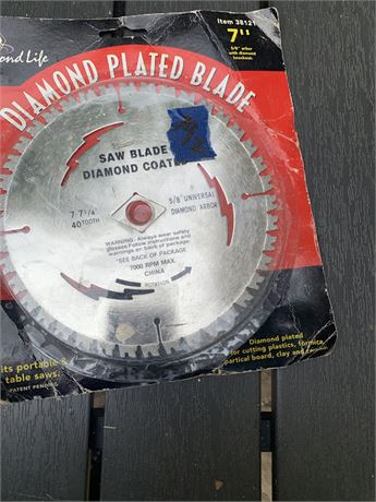 Diamond Plated Blade 7 Inch 40 Tooth