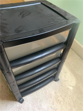 Homz 5-Drawer Plastic Storage Tower