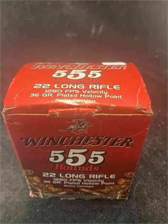 Winchester 555 Rounds 22 Caliber Long Rifle