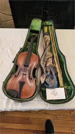 Violin & Case Joh. Bapt. Scweitzer, Reparite-Von Wilhelm Fredel, Dresden