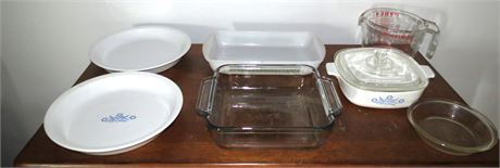 Pyrex, Anchor Hocking, Corning Ware Dishes