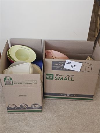 Mixed Tupperware & Plastic Storage Containers