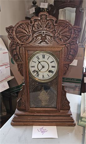 Antique Wood Kitchen Clock