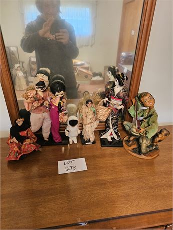 Mixed Souvenir Dolls- Indian, Asian & More