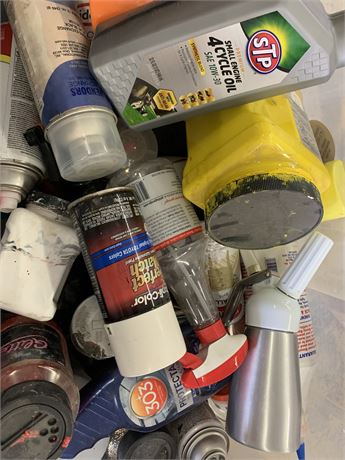 Misc Cleaning Supply, Paint & Chemical Lot
