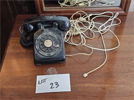 Vintage Bell Black Rotary Phone