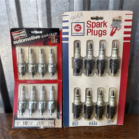 AC & Champion Spark Plugs - New, Old Stock