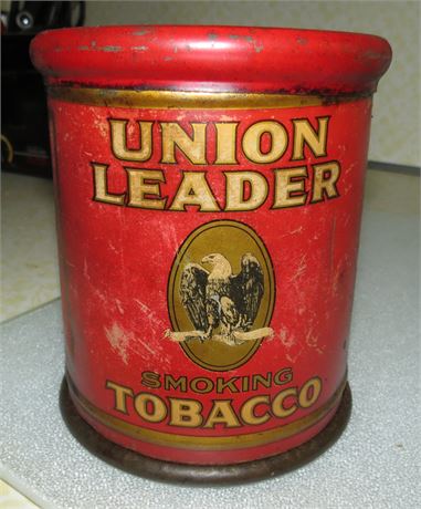 Union Leader Tobacco Tin