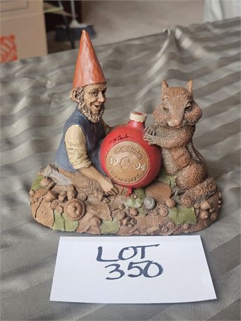 Tom Clark Creations 1994 "Christmas" Gnome Figurine – Artist Signed in Ink