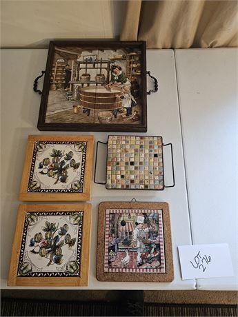 Mixed Trivet Lot - Different Sizes & Styles