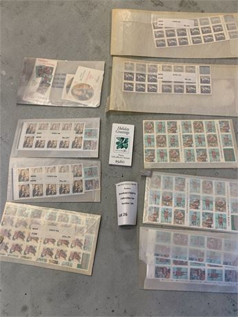 US Postal Stamp Sealed Packs -1995 Wave - Mixed Holiday/Religious