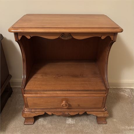 Vintage Kling Solid Maple Side Table