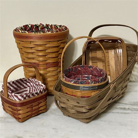 Longaberger Baskets Bundle