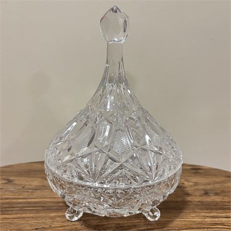 Cut Crystal Decanter - 9.5" H