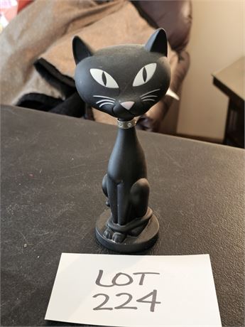 Black Cat Nodder / Bobble Head Plastic Figurine