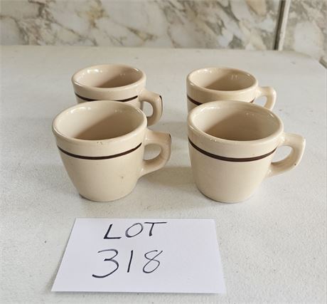 Vintage Sterling Restaurantware Coffee Cups
