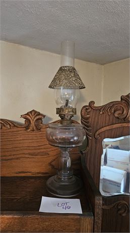 Antique Kerosene Oil Lamp