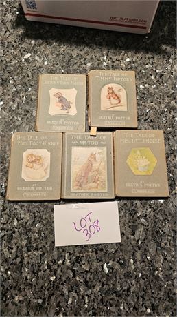 Antique 1938-39 Beatrix Potter Books - Set of 5