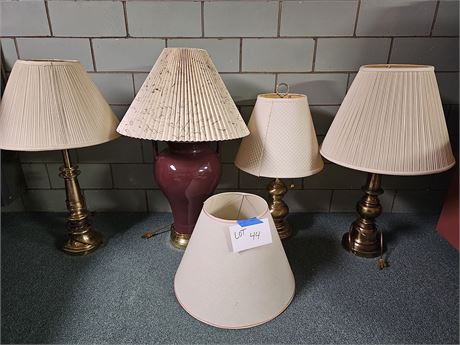 Mixed Brass Table Lamp Lot