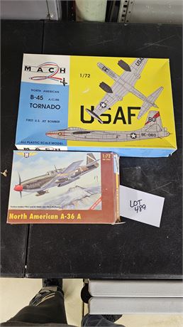 Mach B-45 Tornado 1/72 Bomber & North American A-36 A Model Kits