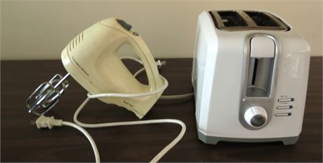 Black & Decker Toaster, Hamilton Beach Hand Mixer