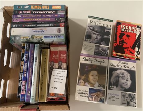 DVD Lot Of Vintage Movies & TV Shows - Shirley Temple, The Rifleman & More